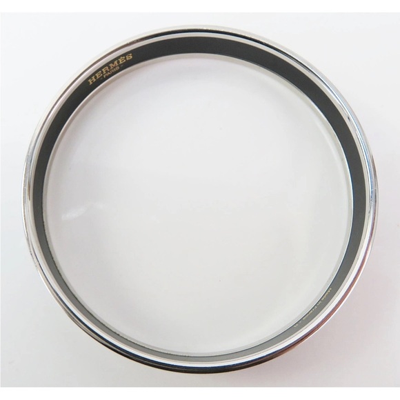 Hermes Silver and Black Men's Bracelet - Picture 6 of 10